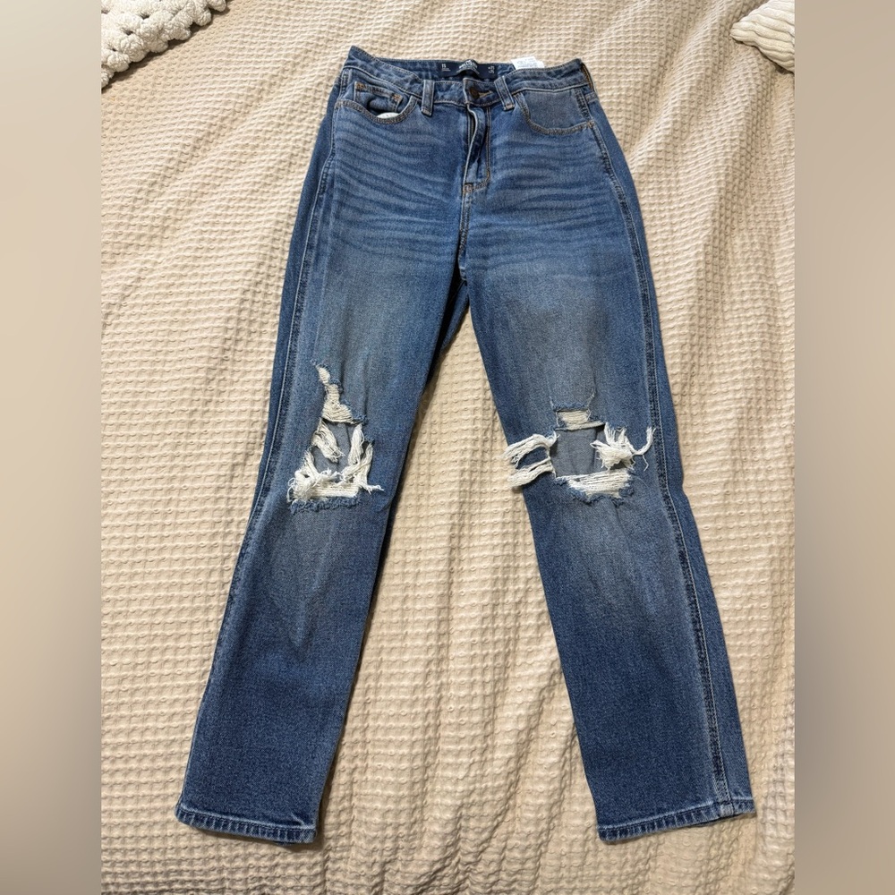 Distressed Blue Women's Jeans